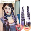 【送料無料】SITEDAN ヘアエクステ 三つ編み ウィッグ カラーエクステ ダンス エクステンション ポニーテール ウィッグ ツインテール 編み込み エクステ...