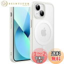 JEDirect iPhone 13 mini 5.4インチ用 マグネット ケース MagSafeに対応 半透明のマット背面 薄型 耐衝撃 カバー (スターライト)