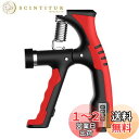 GreenGee 握力増強器 エクササイズ 握力グリッパー カウンター付き 10-100kg 負荷調整可能 ハンドグリッパー ストレス解消 リハビリ器具 テニス 野球 握力強化訓練 握りやすい 滑りづらい 男女兼用 ポリプロピレン (赤)