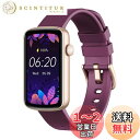 SHANG WING スマートウォッチ レディース iphone対応 アンドロイド対応 リストバンド型 腕時計 1.47インチ大画面 フルタッチ Smart W...