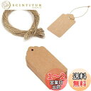 MEDUSHASHA タグ 値札タグ 荷札 100枚 (サイズ:30mm X 50mm) 糸付き 下げ札 無料の麻糸付き(長さ:10m)菓子屋 ギフトラベル 結...