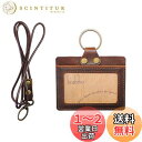 【送料無料】boshiho IDカードホルダー 横型 本革 2枚 IDケース入れ 収納 名札 社員証入れ 首掛け ネックストラップ付 通勤 通学 レディース メンズ