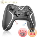 【送料無料】Switch コントローラー 2024アップグレード Sungale スイッチ プロコン 自動連射/連射ホールド 背面ボタン付き マクロ機能 Bluetooth5.0接続 6軸ジャイロセンサー 10時間連続使用 連射コン Switch/PC/iOS13.0+/Android対応 日本語取扱説明書付き (ブラック+ホワ