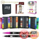 Ccfoud カラーペン セット 120色水彩カラー筆ペン 水彩毛筆 太字 細字 イラストペン マーカーペン 水性 鮮やか 手帳 イラスト 色塗 お絵かきセット...