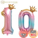 【LEISURE CLUB】誕生日 数字バルーン 数字1+0 10歳 40インチ レインボー 風船 セット バースデー パーティー バースデー デコレーション セット きらきら風船 パーティー お祝い 結婚式 記念日 お祝い 誕生日 飾り付け (レインボー、1+0)
