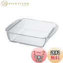 HARIO(ハリオ) 耐熱ガラス製 スクエア皿 1300mL BUONO kitchen グラタン皿 日本製 クリア HKOZ-130-BK