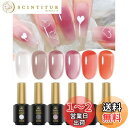 【送料無料】Biutee カラーネイルジェル 透け感ありジェル クリアピンク系 6色 8ml UV/LED対応 夏 ポリッシュタイプ ジェルネイル