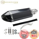 VEHSUN【日本の品質】 スリップオンマフラー 汎用 バイクマフラー GP バイクサイレンサー Φ38mm ~ 50.8mm ステンレス オートバイ エキゾースト マフラー 排気パイプ バンド付属 ドレスアップ カーボン調