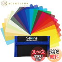 Selens フラッシュ/ストロボ用 カラーフィルターセット 20枚入り 9.5cmx6.5cm 汎用タイプ LEDライト フラッシュに対応