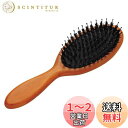 貝印 KAI ヘアブラシ 豚毛 ミックス クッションブラシ 木製 天然毛 KQ3159