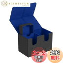 Venssu デッキケース トレカケース ストレージボックス ダイス入れ ダメカン入れ マグネット PU レザー 200枚 「 遊戯王 デュエマ 各種 カードゲーム に使用可能 」スリーブ対応 (グレー(ブルー))