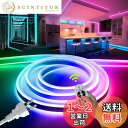 【送料無料】LEDテープライト 100V EL蛍光チューブ管 高輝度 屋外 防水 室内 LEDライト ネオンライト 切断可能 折り曲げ自在 間接照明 配線不要 ...