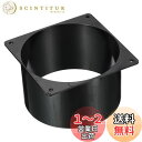 PATIKIL 120 mm ダクト接続フランジ 乾燥機通気壁プレート 正方形-ラウンド直線ダクトプレート 暖房 冷房 換気扇用 ブラック