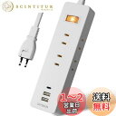 SAYBOUR 電源タップ USB 延長コード 3m コンセント 6個 Type-C USB-A 雷ガード スイッチ 白 AJ-6100