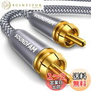 RCA サブウーファーケーブル SOUNDFAM デジタル同軸オーディオケーブル 金メッキ RCA オス-オス SPDIFケーブル サブウーファー ホームシアタ...