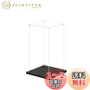 KUKERフィギュアケース アクリルケース UVカット コレクションケース ディスプレイケース 組み立て簡単 頑丈 汚れ防止 手袋 クリーニングクロス付き(15×15×25cm)