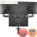 Pholiten 三画面モニターアーム PC モニター アーム 液晶ディスプレイ アーム ガススプリング式 ガス圧式 web会議に対応 17~32インチ対応 耐荷重1-10kg (MD8003)