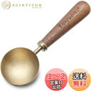Easyworkz レトロ ステンレス鋼 コーヒー 計量 スプーン 10g 黒胡桃木製 ハンドル「ブラシ・ゴールド」