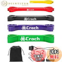Croch トレーニングチューブ 懸垂チューブ フィットネスチューブ ゴムチューブ ストレッチ 筋トレ エクササイズバンド 高強度 丈夫 男女兼用 懸垂補助 チ...