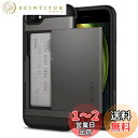 Spigen iPhone SE3 SE2 【第3/2世代】 ケース 耐衝撃 手帳型 カード 収納 iPhone8/7用 指紋防止 MIL規格取得 傷防止 衝撃吸収 ワイヤレス充電 スリム・アーマー CS 042CS20453 (ガンメタル)