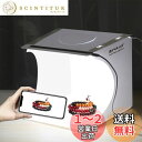 PULUZ 撮影ボックス 写真スタジオ「ミニ的に小物専用」20cm簡易 LEDライト2本付き 6色背景布 卓上撮影ブース 持ち運び便利 折りたたみ 撮影用 USB給電 組立簡単 物撮り 自宅 写真撮影用キット (20cm?LEDライト2本)