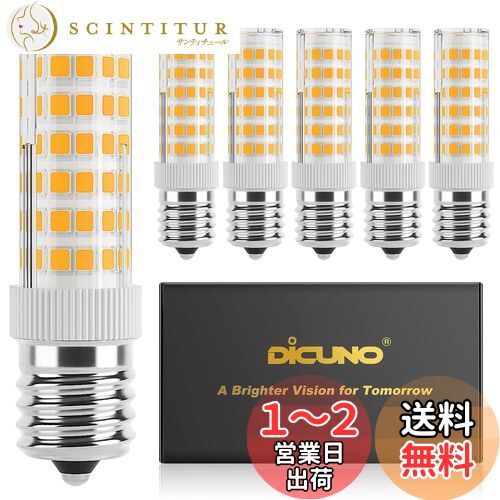 DiCUNO LEDŵ E17 50W 550lm ʥ90 ŵ忧(6W) 3000K ۸ 6ĥѥå