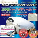 【送料無料】SKTインダストリー 自動車用 お手軽 ハーフ カーボディーカバー(車体カバー/ハーフカバー) SKT-HBC-01 【LL ビッグサイズ】