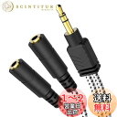 DuKabel 2分配ケーブル 3極 分配 3.5mm オーディオ分配ケーブル 3極変換コネクタ イヤホン 分配 ヘッドホンマイク機能なし ブラック