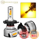 NOVSIGHT【正規保証品】 led ヘッドライト H4Hi/Lo LEDバルブ イエロー 高性能のチップ搭載 取り付け簡単 10000LM(5000LM*2) 72W(36W*2) 明るく高輝度 DC9-32V車対応 3000K 販売者 (イエロー 2個入)