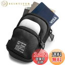 【Ringke】MINI POUCH TWO POCKET イヤホンケース 現金 コイン入れ イヤホンポーチ ミニポーチ ミニバッグ ミニボックス ポーチ ケース (カラビナ付き) - Black