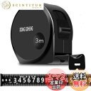 SensaBliss メジャー 3mx幅16mm 巻き尺 距離測定器 炭素鋼製 0点補正 明確なマーク スケール 定規 おしゃれ 錆に強い 高精度 高硬度 建築現場 工学用巻尺 防水性 耐落下性 家具採寸用メジャー 図面作成 DIYプロジェクト 家庭用巻尺 作業工具 測定ツール (黒)
