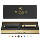 【送料無料】Scriveiner ローラーボールペン 最高級 24金 仕上げ シュミット インク リフィル付き 素敵 ギフト セット 男性 女性 プロフェッショ...