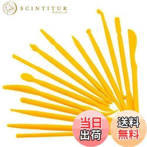 【送料無料】YFFSFDC クラフト ツール 細工棒 ヘラ 14本セット 28種類 粘土 道具彫刻ツール陶芸工具 粘土細工 クレイクラフト シュガークラフト マジパン 和菓子作り 造形 ヘラ