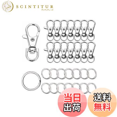 【送料無料】YINKE キーホルダー金具 キーホルダー パーツ キーリング リング チャーム ナスカン レジン パーツ キーホルダーパーツ 回転フック 丸カン ...