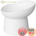 【送料無料】Athvcht 猫 フードボウル 陶器食器 15度の傾斜 首や腰の負担を軽減し 吐き戻し防止 猫 食器 猫 餌入れ 猫用 脚付フードボウル 猫 皿 食器 猫 餌入れ 水飲み用 猫用品 犬猫兼用食器 洗いやすい 電子レンジ・食器洗浄機 対応 (ホワイト)