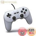 【送料無料】8BitDo Pro 2 スイッチとWindows用の有線コントローラー(グレー版)