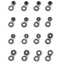 YFFSFDC釣り竿 ロッドガイド ステンレス釣り竿交換 修理キットパイプサイズ 1.0mm~3.0mm 16個セット
