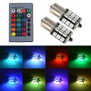 1797 LED S25 シングル ウェッジ球 1156 BA15S P21W LEDバルブ RGB ブレーキランプ テールランプ バックランプ 12V 車用 ...