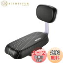 【送料無料】Mollytek 自転車後部座席 クッション 自転車シート ども用 サドル ソフトPUレザークッションと背もたれ付き 自転車アクセサリー (ブラック)