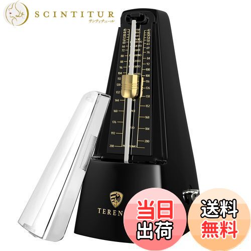 【送料無料】TERENCE メトロノーム 振り子式 高精度 楽器演奏用 初心者向け コンパクト 大音量 メカニカルメトロノーム 金属機軸 メタルコア スタンダード ベテラン向き ピアノ/ギター/バイオリン/ベース/ドラなど楽器練習に対応