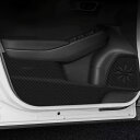 Fucaten 適合 ホンダ 新型ヴェゼル(VEZEL) e:HEV RV3/RV4/RV5/RV6(2021年4月~) 専用ドアキックガード ドアキックマット ドアトリムカバー 運転席側 助手席側 後部席両側用 4Pcsセット (カーボン調)