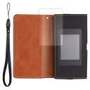 モバイルWiFiルーター MR1 対応 ケース カバー 手帳 レザー フリップ ギガセット MR1 互換品 (オックスフォードブラック(ガラスフィルム付属))(2)