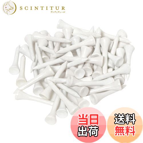 【送料無料】Tabata(タバタ) ゴルフ ティー ウッドティー 白 60本入り 木製 大容量 木製 ゴルフティー ショート ショートティー 40mm GV80...