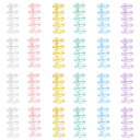 YUWENW 5穴 バインダーリング 6色 24個セット プラスチック製 ファイル本製作 A4/A5/B5製本用とじ具 リーフバインダーリング ブックリング 資料保存 整理 カレンダー 手帳 リング システム アルバム学習