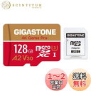 【送料無料】【5年保証 】Gigastone マイクロSDカード 128GB A2 V30 UHS-I U3 Class 10 100/50 MB/S 高速 Gopro アクションカメラ スポーツカメラ 4K Ultra HD 動画 SD変換アダプタ付き ミニ収納ケース付き Nintendo Switch 動作確認済