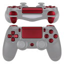 eXtremeRate プレイステーション4コントローラーに対応用D-pad R1 L1 R2 L2トリガータッチパッドアクションホームシェアオプションボタン、...
