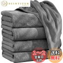 【送料無料】フェイスタオル ふわふわ 柔らかい 抗菌防臭 【SANRUIHE 75X35cm 4枚 グレーセット 】 ナノファイバー 高速吸水 速乾 耐久 ホテル仕様 サロン ジム サウナ バス用品 業務用