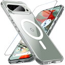 Google Pixel 9 Pro XL ケース BESINPO 【ガラスフィルム付き・MagSafe対応】 Pixel9 Pro XL ケース 透明 黄ばみ...