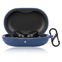 For SOUNDPEATS Breezy ケース カバー Mosasa サウンドピーツ Breezy シリコン保護ケース 充電便利 全面保護 紛失防止 滑り止め 軽量 キズ防止 スリム 薄型 旅行 耐衝撃 防塵-ブルー