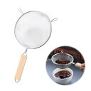 Liroyal 粉ふるい こし器 ストレーナー 小麦粉ふるい 水切り メッシュ 砂糖粉ふるい ベーキングストレーニング 細かいメッシュ 304ステンレス製 取っ手付き 食洗機対応 防錆 耐食性 耐久性 小麦粉 製菓 穀物 片栗粉 コーヒー スパイス